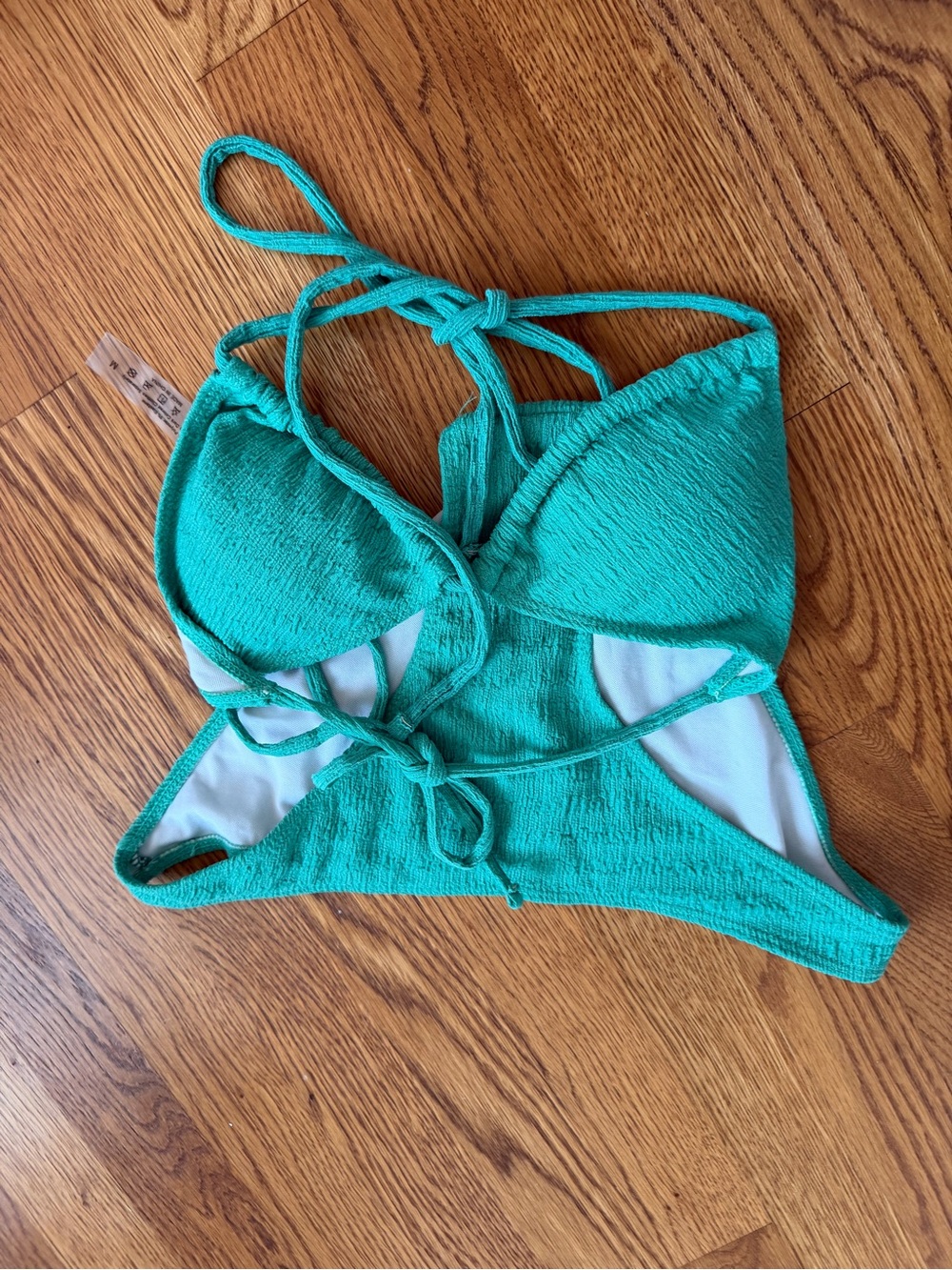 Teal Textured Bikini set